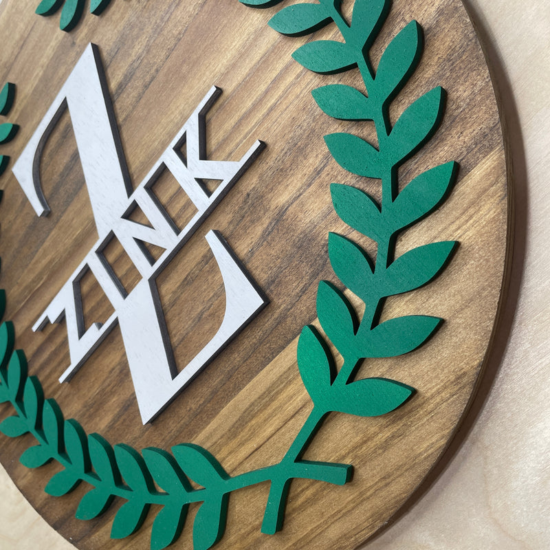 Personalized Monogram Sign - Zink Woodworks