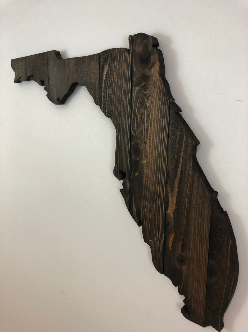 Florida State Wood Cutout Sign - Zink Woodworks