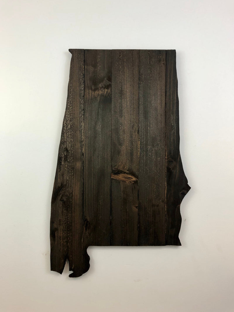 Alabama Rustic Wood State - Zink Woodworks