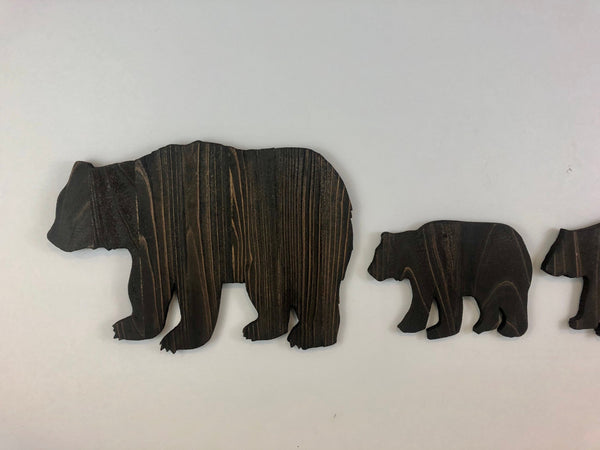 Wood Bear Family Cutout - Zink Woodworks