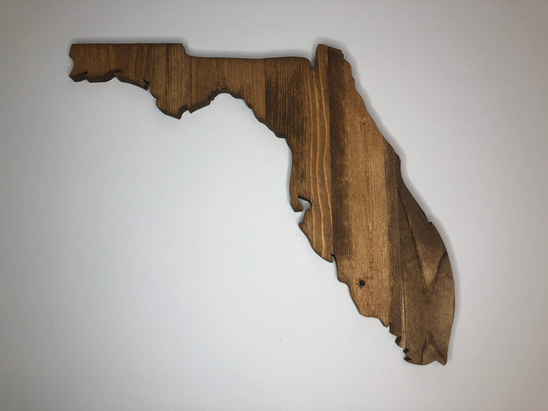 Florida State Wood Cutout Sign - Zink Woodworks