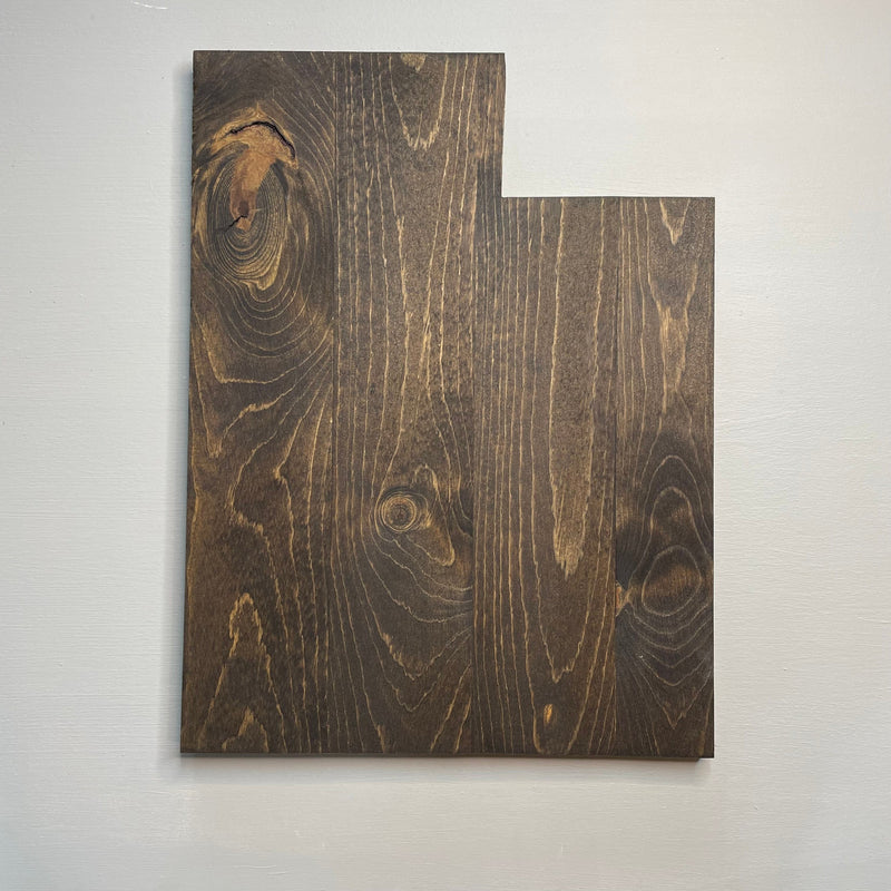 Utah Wood Cutout Plaque Rustic Design - Zink Woodworks