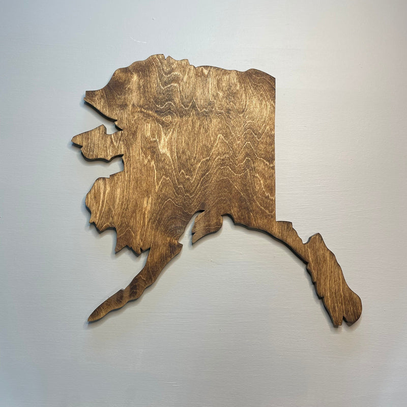 Alaska Wood State Cutout - Zink Woodworks