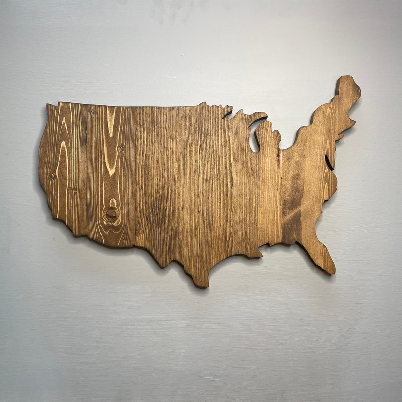 United States Rustic Wood Sign Cutout - Zink Woodworks