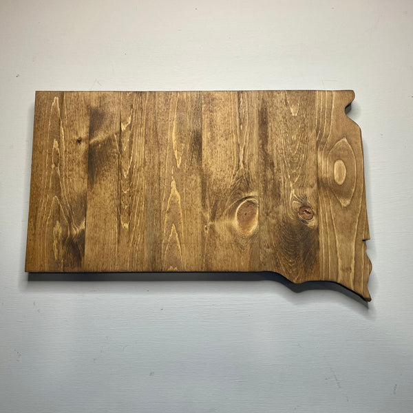 South Dakota Rustic Wood State Cutout - Zink Woodworks