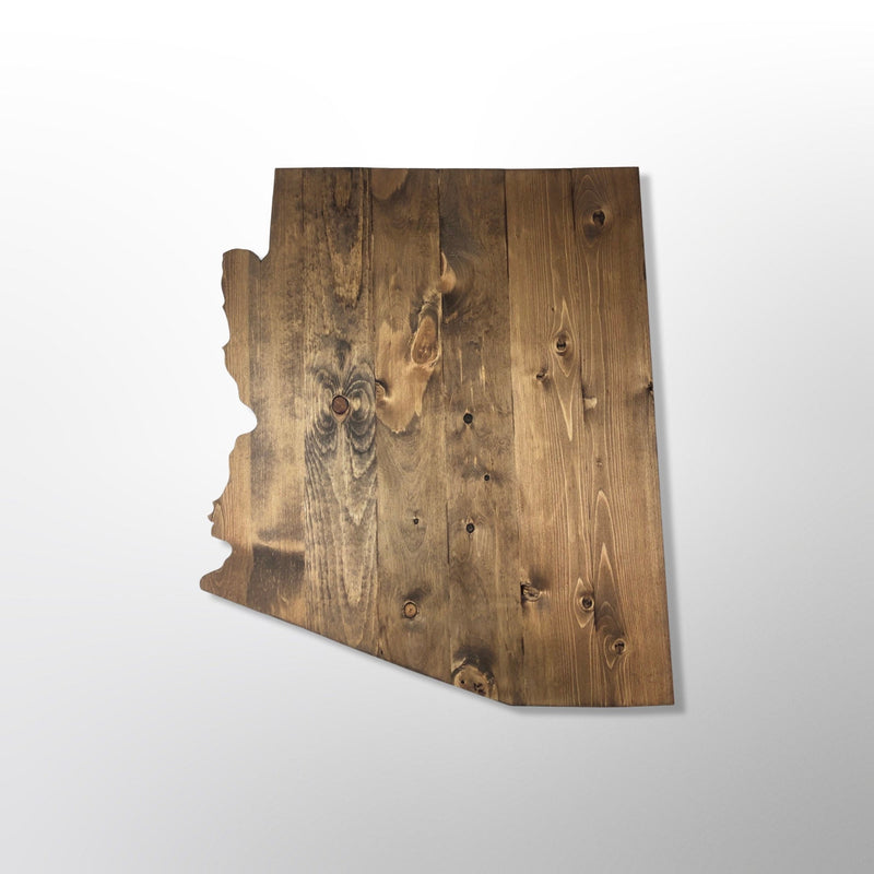 Arizona State Wood Cutout Sign - Zink Woodworks