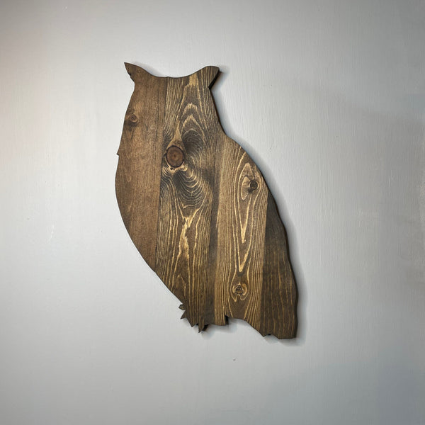 Wooden Owl Cutout Rustic Plaque - Zink Woodworks