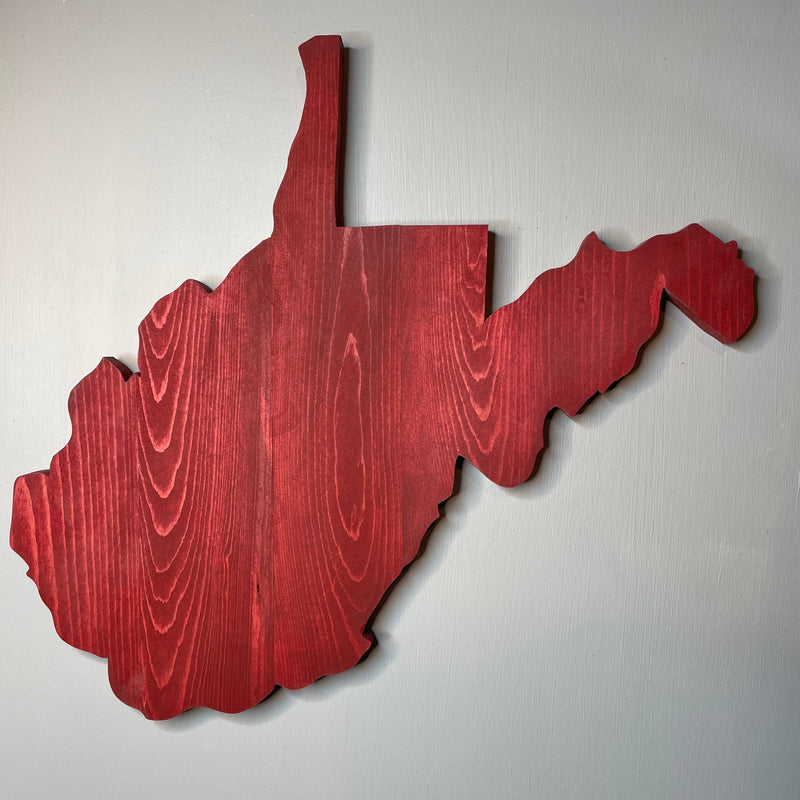 West Virginia Wooden Cutout Plaque - Zink Woodworks