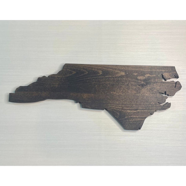 North Carolina Rustic Wood State Cutout - Zink Woodworks