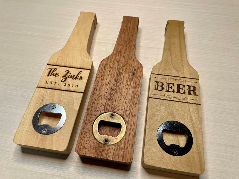 Personalized Bottle Opener - Zink Woodworks