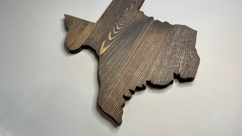Rustic Texas State Cutout - Zink Woodworks