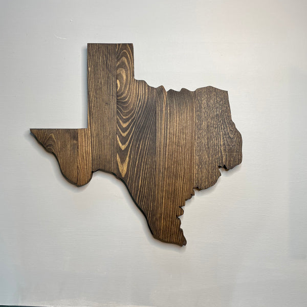 Rustic Texas State Cutout - Zink Woodworks